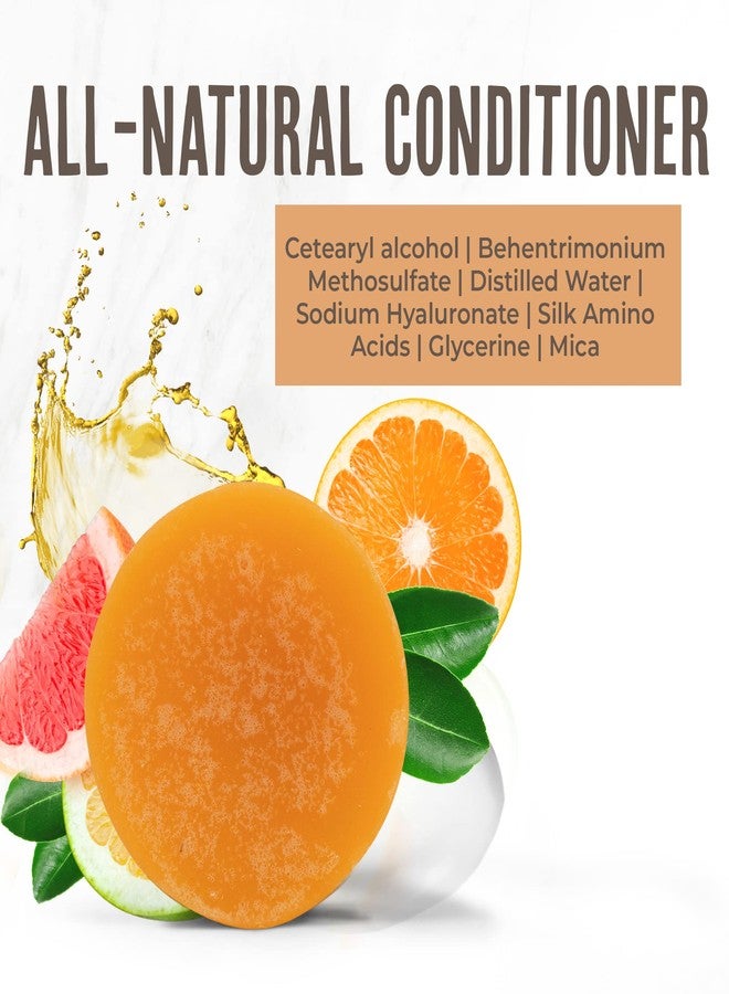 BUFFALO GAL Hyaluronic and Tallow Conditioner Bar, Natural Hair Conditioner for Growth, Hydrating for Dry Hair, Detangling for All Hair Types, 3 fl oz, Citrus - Image 3